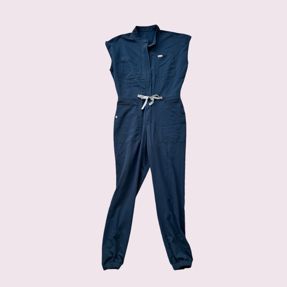 FIGS Rafaela Scrub Jumpsuit - Dark Harbor